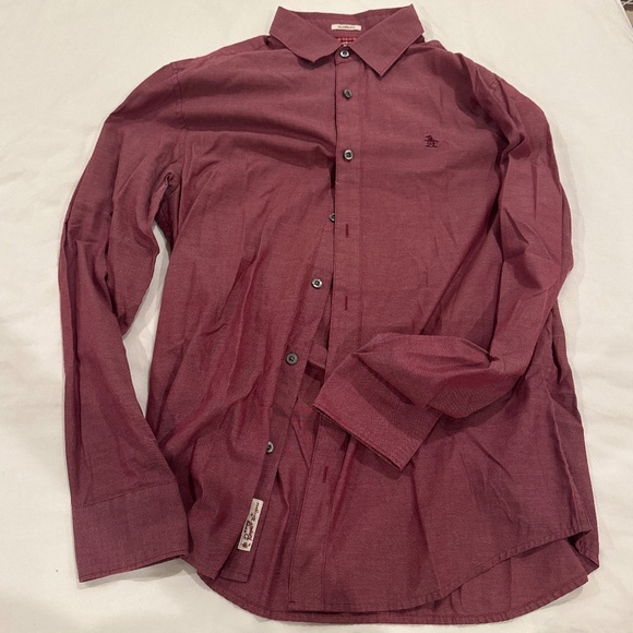 Penguin button down shirt - red - Picture 1 of 3
